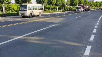 三艾斯雙組份標線涂料助力鄭州市四環線，夜間反光效果獲好評
