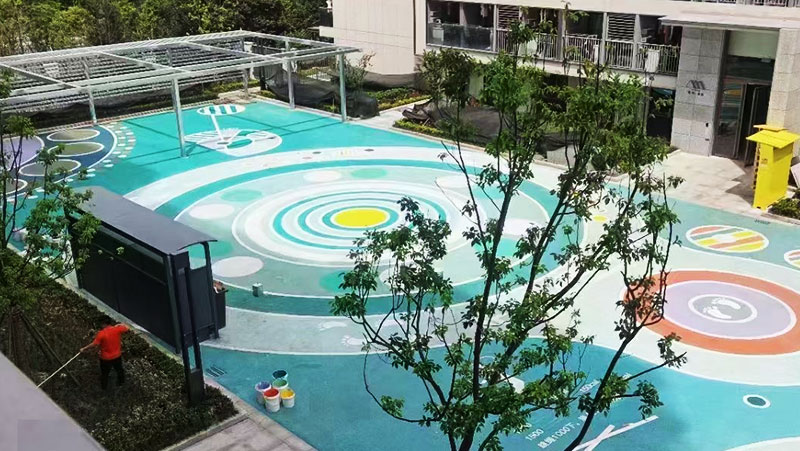 個性定制，功能升級：路面改色涂料打造城市新景觀